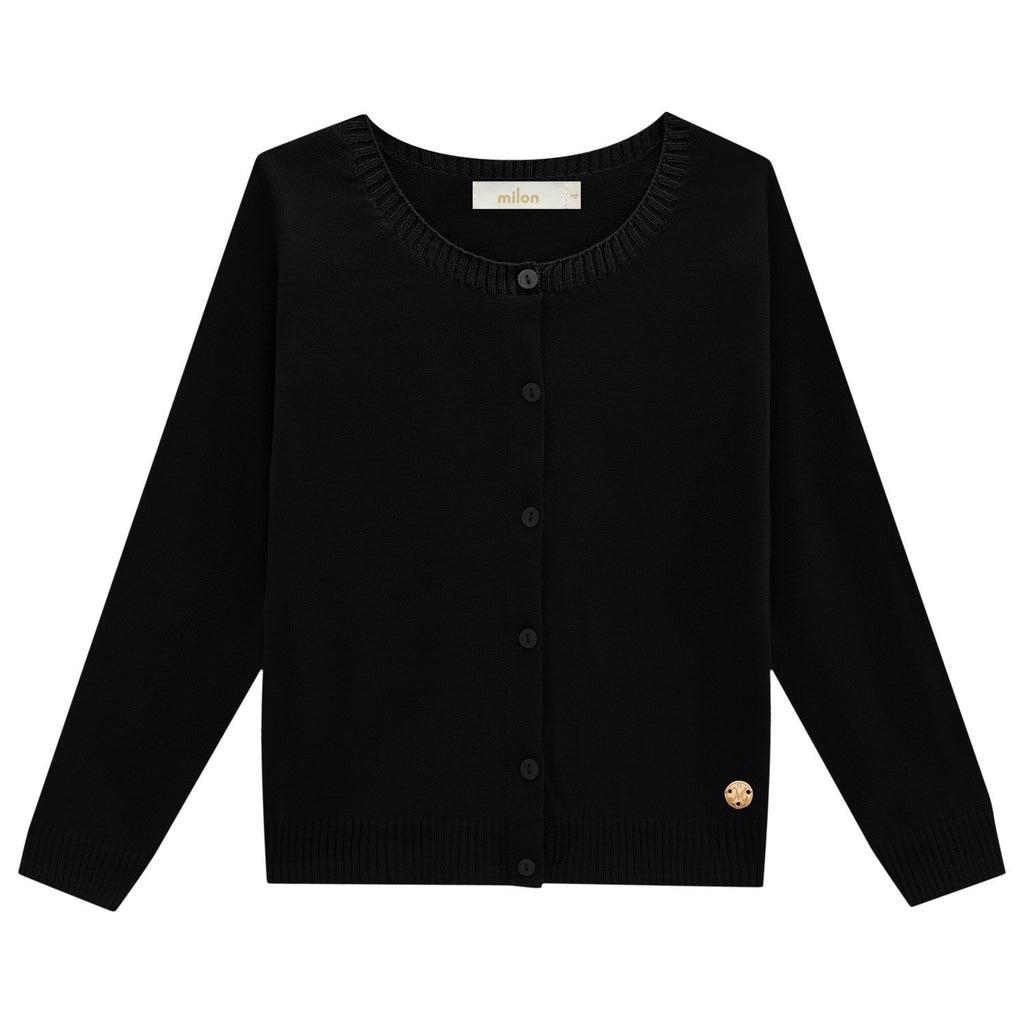 Girls Black Cardigan