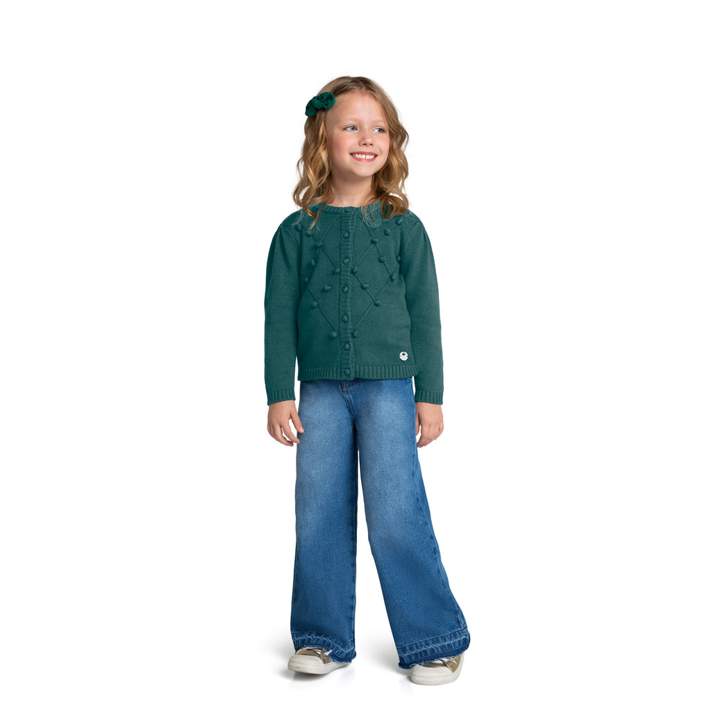 Milon Girls Infants Toddlers Kids Juniors Cardigan Sweater Pom Poms Back To School The Plaid Giraffe Children's Boutique