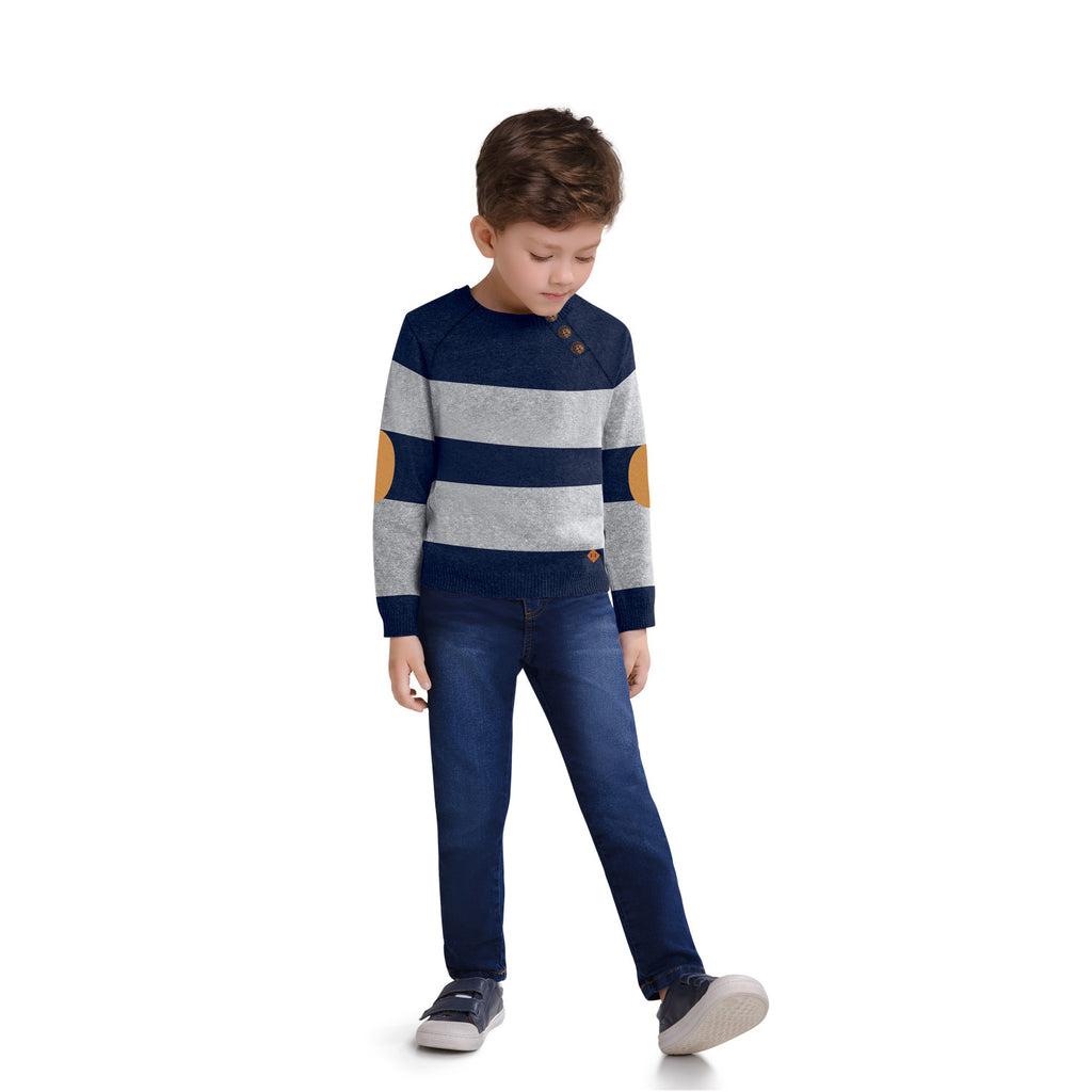 Milon Girls Infants Toddlers Kids Juniors Sweater Stripes Elbow Patches Back To School The Plaid Giraffe Children's Boutique