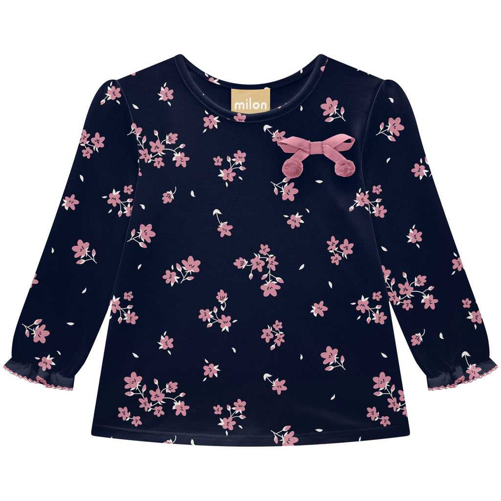 Milon Girls Infants Toddlers Kids Juniors Top Flowers Back To School The Plaid Giraffe Children's Boutique
