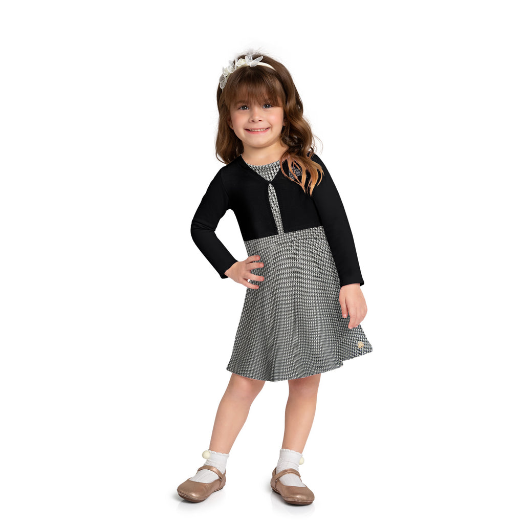 Milon Girls Infants Toddlers Kids Juniors Dress Houndstooth Bolero Sweater Back To School The Plaid Giraffe Children's Boutique
