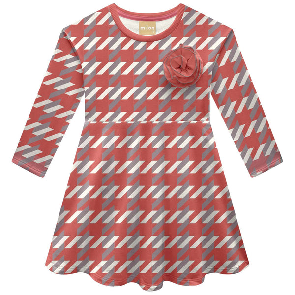 Milon Girls Infants Toddlers Kids Juniors Dress Hash Mark Design 100% Cotton Back To School The Plaid Giraffe Children's Boutique