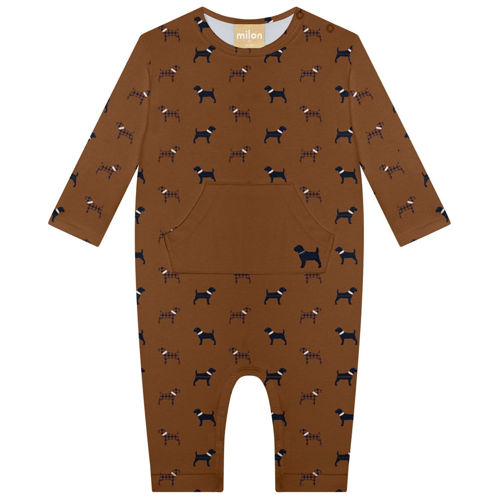 Milon Girls Infants Toddlers Kids Juniors Romper Dogs Puppies 100% Cotton The Plaid Giraffe Children's Boutique