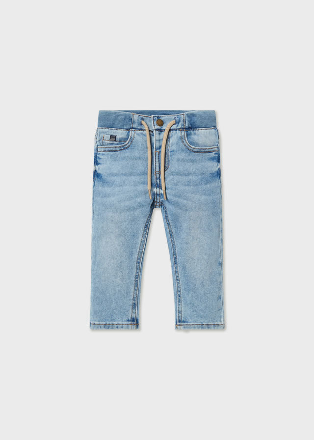 Mayoral Boys Girls Infants Toddlers Kids Juniors Jeans Denim Straight Leg Elastic Waist The Plaid Giraffe Children's Boutique