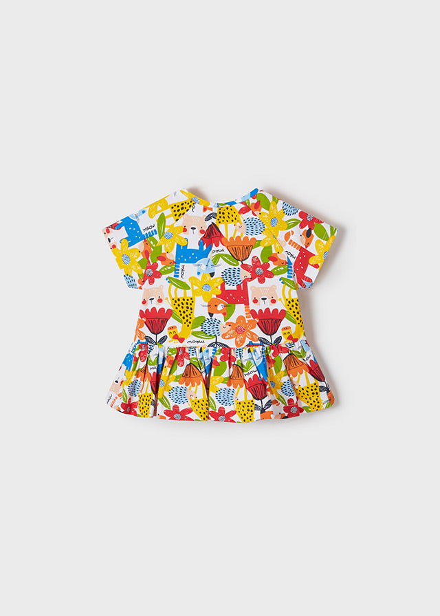 Mayoral Girls Boys Infants Toddlers Kids Juniors Top Giraffe Flowers Jungle Animals 100% Cotton The Plaid Giraffe Children's Boutique