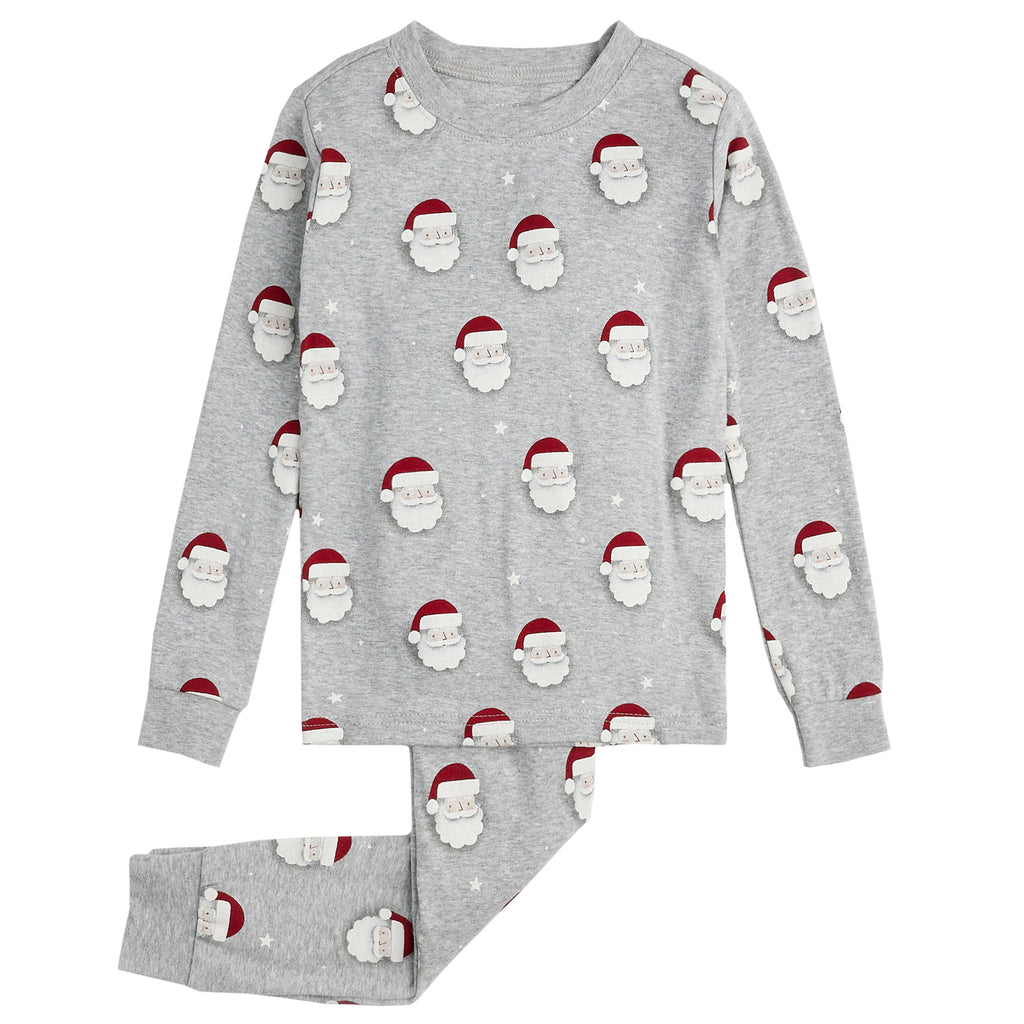 Petit Lem Boys Girls Unisex Infants Toddlers Kids Juniors Pajamas Sleepwear Nightwear Santa Christmas Holiday 100% Organic Cotton The Plaid Giraffe Childrens Boutique