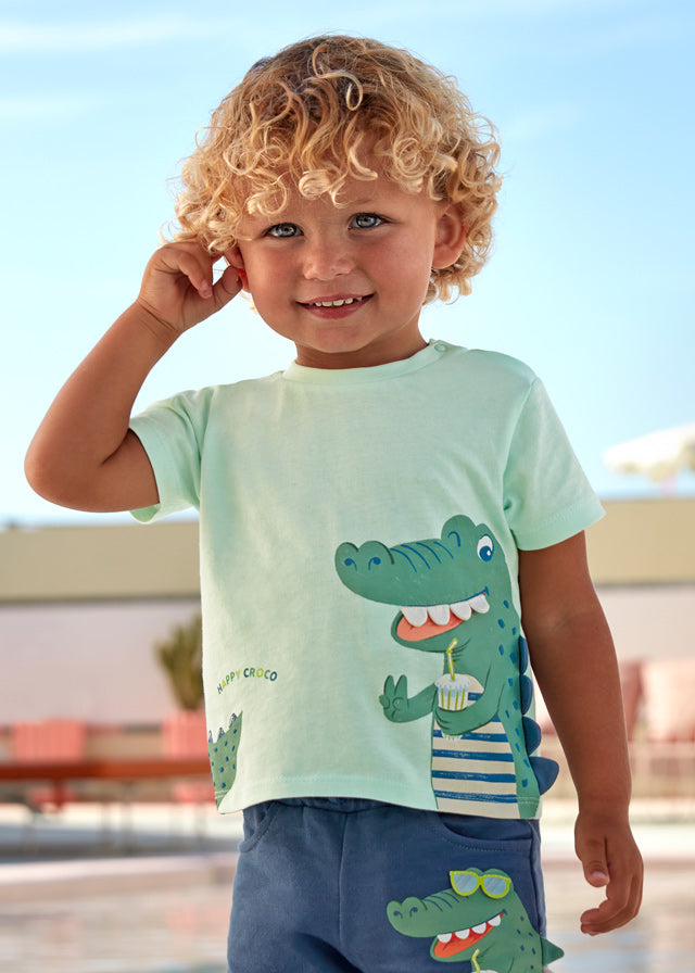 Mayoral Boys Girls Unisex Infants Toddlers Kids Juniors Shirt Alligator 100% Cotton The Plaid Giraffe Childrens Boutique