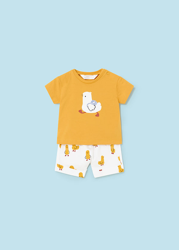 Mayoral Boys Infants T-Shirt Shorts Stripes Baby Chicks The Plaid Giraffe Childrens Boutique
