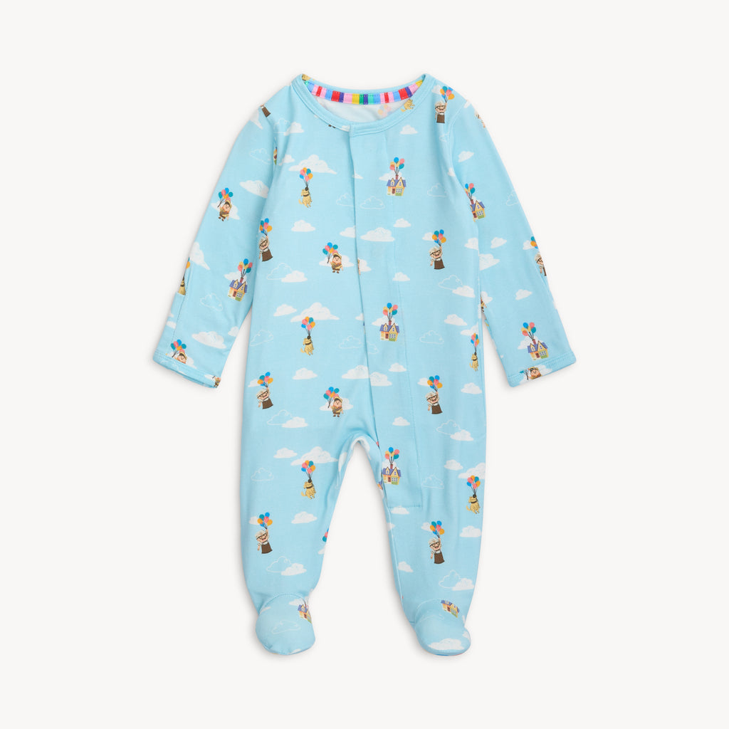 Magnetic Me Boys Infants Footie Sleeper Sleepwear Nightwear Magnetic Fasteners Movie Theme UP Balloons Disney The Plaid Giraffe Childrens Boutique