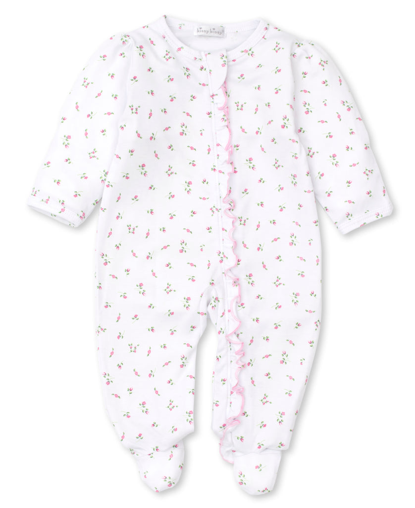Kissy Kissy Girls Infants Footie Sleepwear Nightwear Headband Bib Floral Flowers 100% Pima Cotton The Plaid Giraffe Childrens Boutique