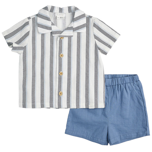 Petit Lem Girls Boys Infants Toddlers Kids Shirt Shorts Hat Stripes Organic Cotton The Plaid Giraffe Childrens Boutique