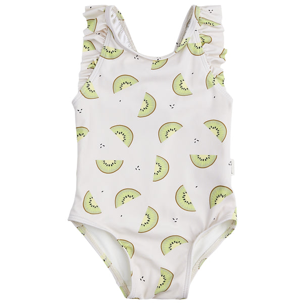 Petit Lem Girls Boys Infants Toddlers Kids Swimsuit One-piece Kiwi Recycled Materials The Plaid Giraffe Childrens Boutique