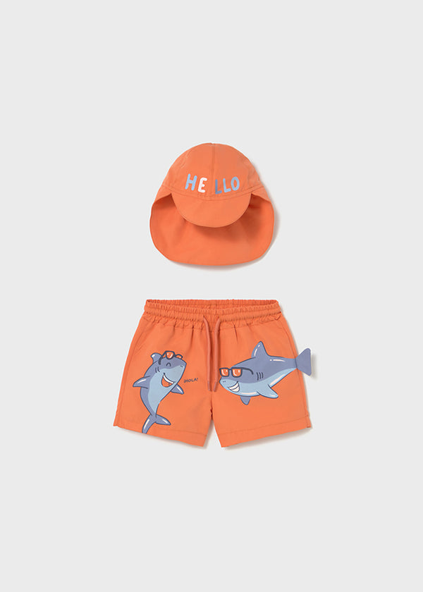 Mayoral Girls Boys Infants Toddlers Kids Juniors Swimsuit Hat Sharks Ocean The Plaid Giraffe Childrens Boutique