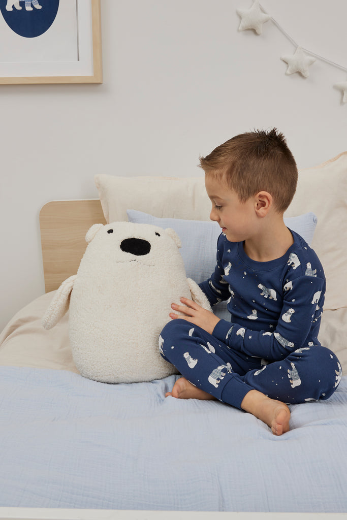 Petit Lem Boys Girls Unisex Infants Toddlers Kids Juniors Pajamas Sleepwear Nightwear Footie Polar Bears Snowflakes Two-way Zipper 100% Organic Cotton Holiday Christmas The Plaid Giraffe Children's Boutique
