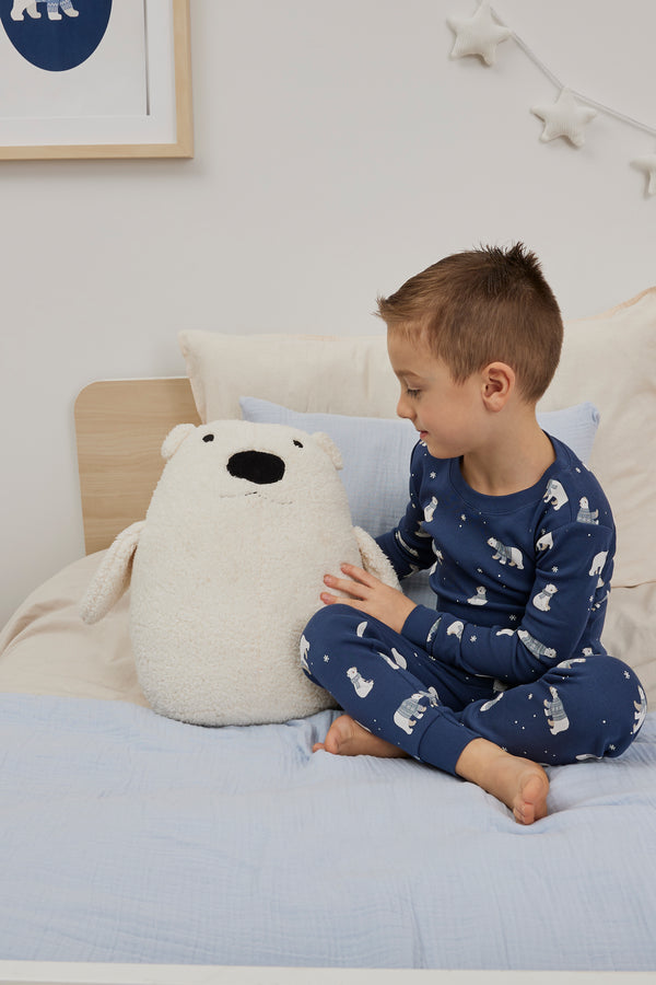 Petit Lem Boys Girls Unisex Infants Toddlers Kids Juniors Pajamas Sleepwear Nightwear Footie Polar Bears Snowflakes Two-way Zipper 100% Organic Cotton Holiday Christmas The Plaid Giraffe Children's Boutique