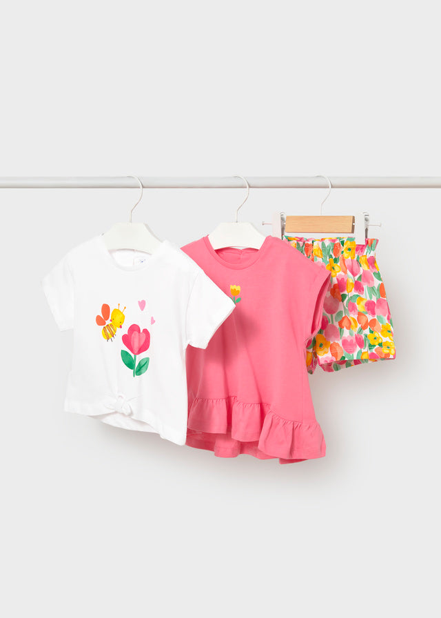 Mayoral Girls Boys Unisex Infants Toddlers Kids Juniors Top Shorts Bumblebees Flowers Floral The Plaid Giraffe Children's Boutique