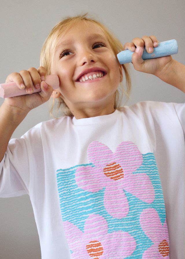 Mayoral Boys Girls Infants Toddlers Kids Juniors Short Sleeve Top Flowers Stripes 100% Cotton The Plaid Giraffe Children's Boutique