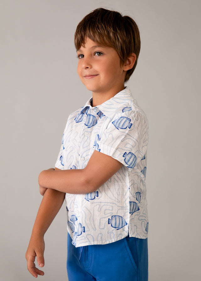 Boys S/S Fish Shirt