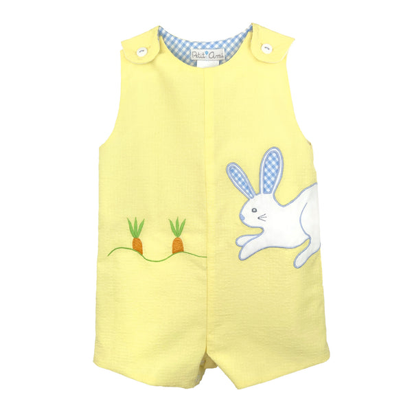 Petit Ami Girls Boys Infants Romper Bunnies Tulips Flowers Easter Holiday The Plaid Giraffe Children's Boutique