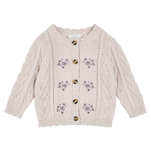 Petit Lem Girls Boys Infants Toddlers Kids Juniors Cardigan Sweater Flowers 100% Organic Cotton The Plaid Giraffe Children's Boutique