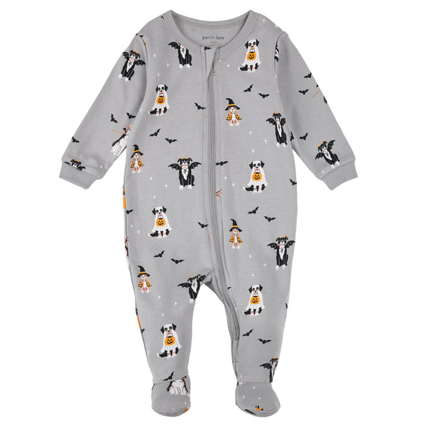 Petit Lem Boys Girls Unisex Footie Sleeper Sleepwear Nightwear Halloween 100% Organic Cotton The Plaid Giraffe Children's Boutique