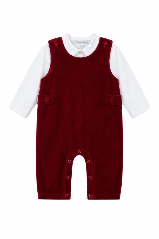 Carriage Boutique Girls Boys Infants Toddlers Kids Juniors Dress Romper Shirt Velvet Eyelet Lace Christmas Holidays Special Occasions Celebrations 100% Cotton The Plaid Giraffe Children's Boutique