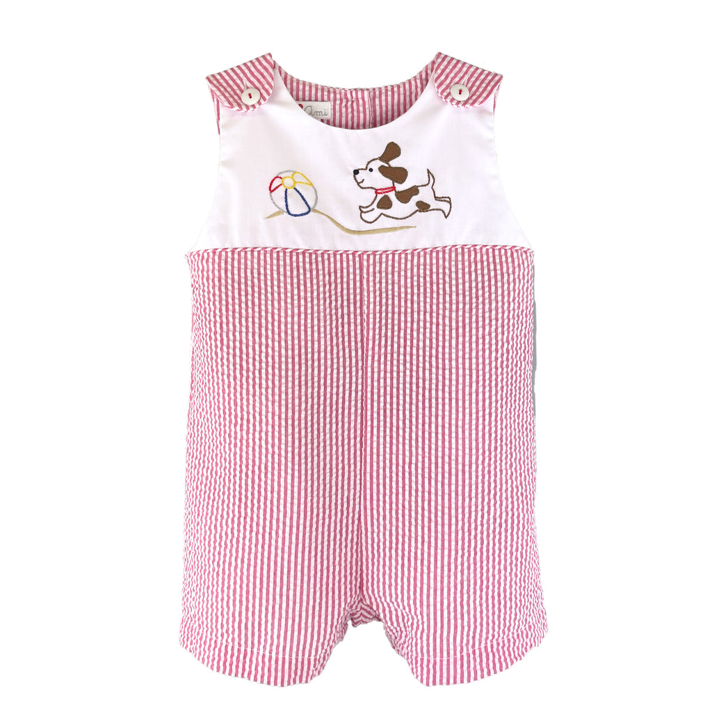 Milon Girls Boys Infants Toddlers Kids Romper Stripes Dogs Puppies The Plaid Giraffe Childrens Boutique