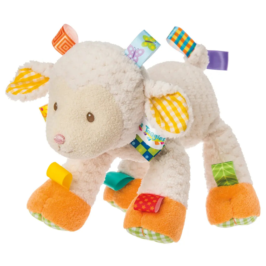 Mary Meyer Boys Girls Unisex Infants Stuffed Lamb Taggie Interactive Toys Farm Animals The Plaid Giraffe Children's Boutique
