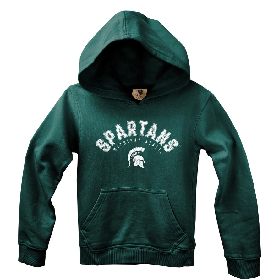 Wes and Willy Girls Boys Unisex Infants Toddlers Kids Juniors Michigan State University of Michigan UofM Central Michigan University Hoodie 100% Cotton The Plaid Giraffe Children's Boutique
