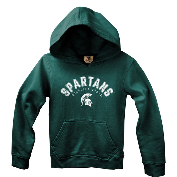 Wes and Willy Girls Boys Unisex Infants Toddlers Kids Juniors Michigan State University of Michigan UofM Central Michigan University Hoodie 100% Cotton The Plaid Giraffe Children's Boutique