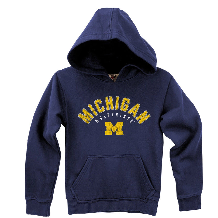 Wes and Willy Girls Boys Unisex Infants Toddlers Kids Juniors Michigan State University of Michigan UofM Central Michigan University Hoodie 100% Organic Cotton The Plaid Giraffe Children's Boutique