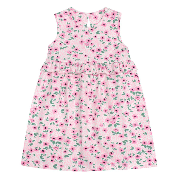 Girls Pink Floral Dress