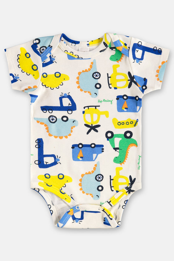 Upbaby Boys Girls Infants Toddlers Kids Juniors Top Bodysuit Pants Fold-over Feet Vehicles Cars Planes Dinosaurs 100% Cotton The Plaid Giraffe Children's Boutique