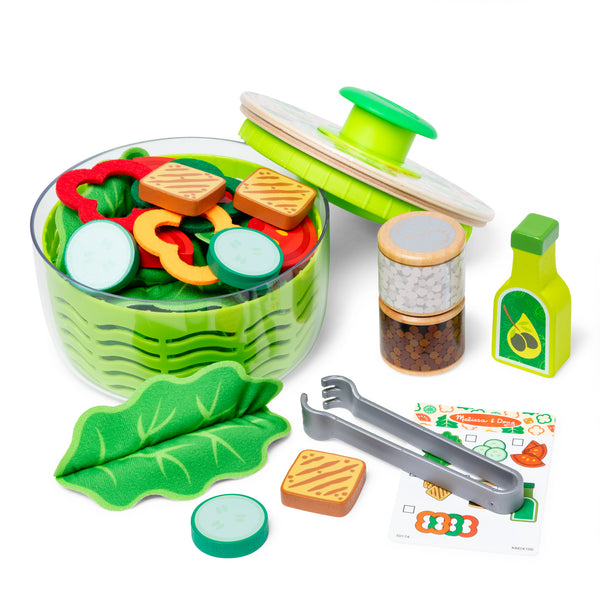 Melissa and Doug Girls Boys Toddlers Kids Juniors Toys Salad Spinner Food Vegetables The Plaid Giraffe Children's Boutique