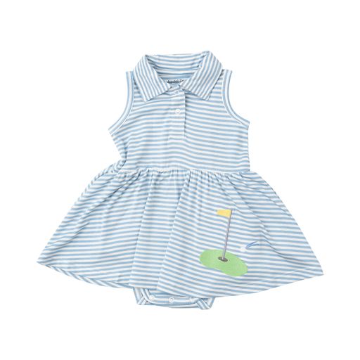 Angel Dear Girls Infants Dress Golf Sports Stripes Bamboo The Plaid Giraffe Childrens Boutique