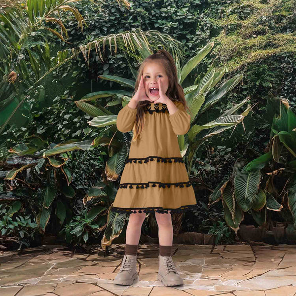 Nanai Girls Infants Toddlers Kids Juniors Dress Tassels Tiered Skirt Back To School The Plaid Giraffe Children's Boutique