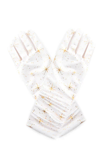 Little Adventures Girls Gloves Gold Stars Dress Up Make Believe The Plaid Giraffe Childrens Boutique