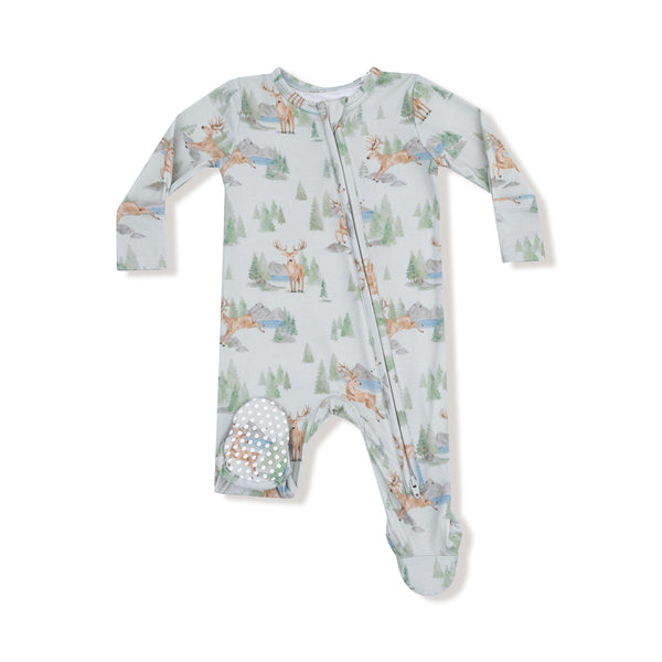 Angel Dear Girls Boys Infants Toddlers Kids Footie Sleeper Sleepwear Nightwear Two-way Zipper Buck Deer Hunting Bamboo The Plaid Giraffe Children's Boutique