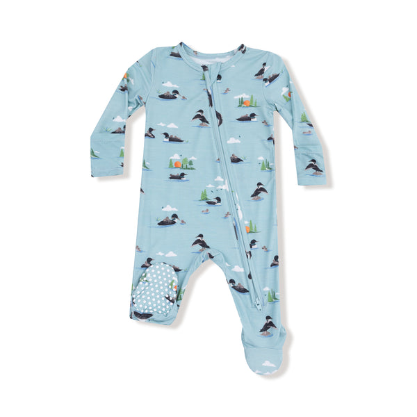 Angel Dear Girls Boys Infants Toddlers Kids Footie Sleeper Sleepwear Nightwear Loons Birds Two-way Zipper Bamboo The Plaid Giraffe Children's Boutique