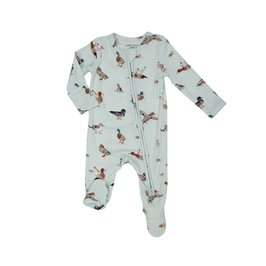 Angel Dear Boys Infants Footie Sleeper Sleepwear Nightwear Ducks Bamboo The Plaid Giraffe Childrens Boutique