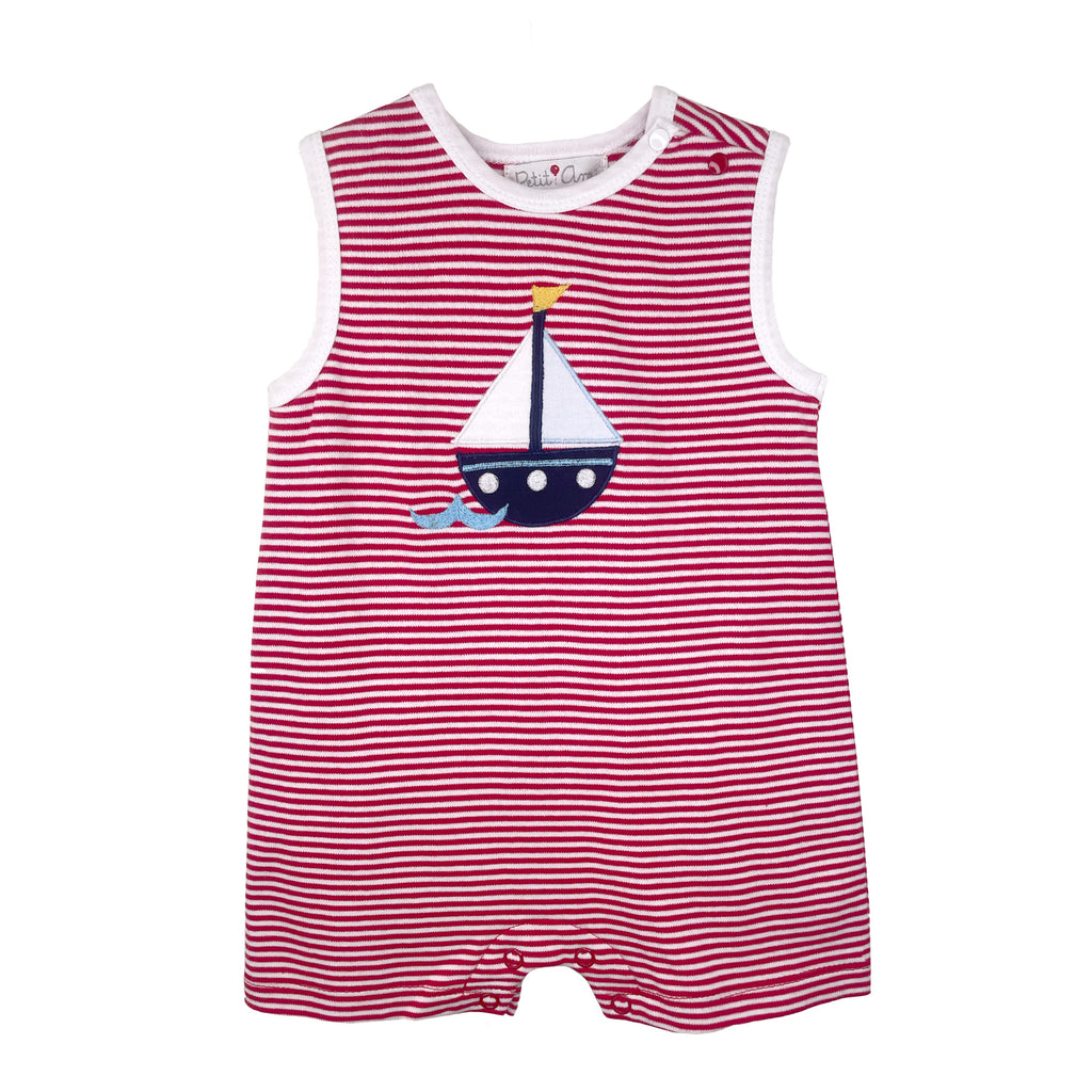 Petit Ami Girls Boys Infants Toddlers Kids Romper Stripes Sailboat 100% Cotton The Plaid Giraffe Childrens 