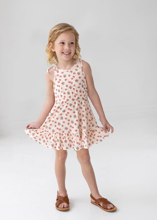 Mabel & Honey Girls Infant Toddler Kids Juniors Dress Romper Flowers Strawberries Fruit Food The Plaid Giraffe Childrens Boutique