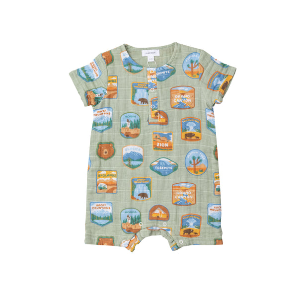 Boys National Park Patches Romper