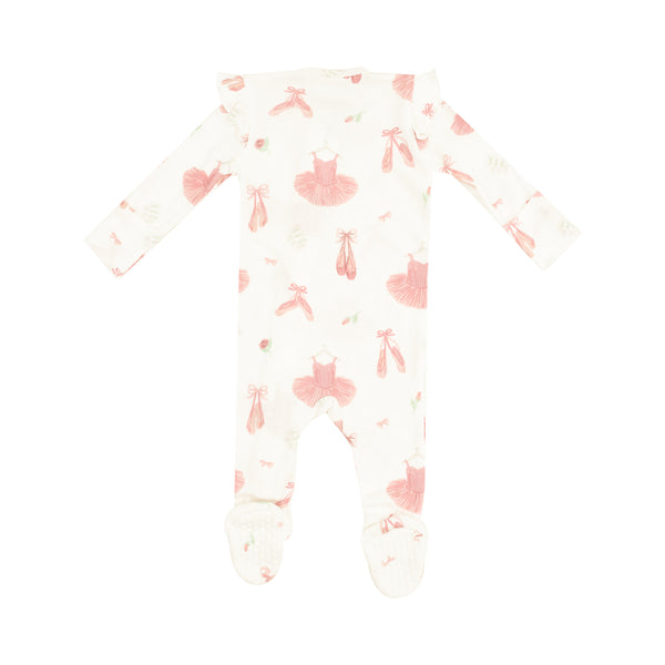 Angel Dear Girls Boys Infants Toddlers Kids Footie Sleeper Sleepwear Nightwear Ballet Ballerina Tutu Ruffles Two-way Zipper Swaddle Bamboo The Plaid Giraffe Children's Boutique