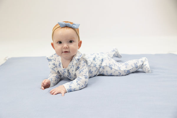 Angel Dear Girls Boys Unisex Infants Toddlers Kids Footie Sleeper Sleepwear Nightwear Two-way Zipper Flowers Floral The Plaid Giraffe Children's Boutique