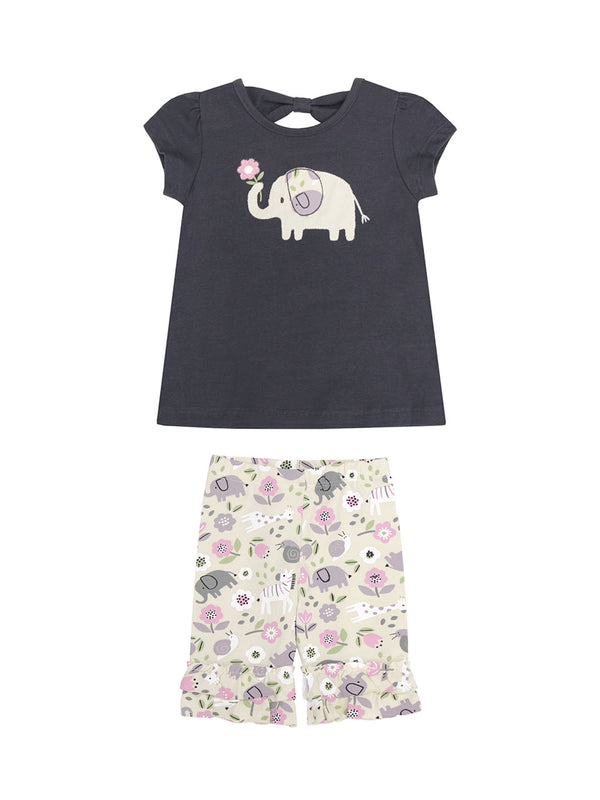 Minibamba Girls Boys Infants Toddlers Kids Juniors Top Bike Short Elephant Jungle Animals Flowers The Plaid Giraffe Children's Boutique