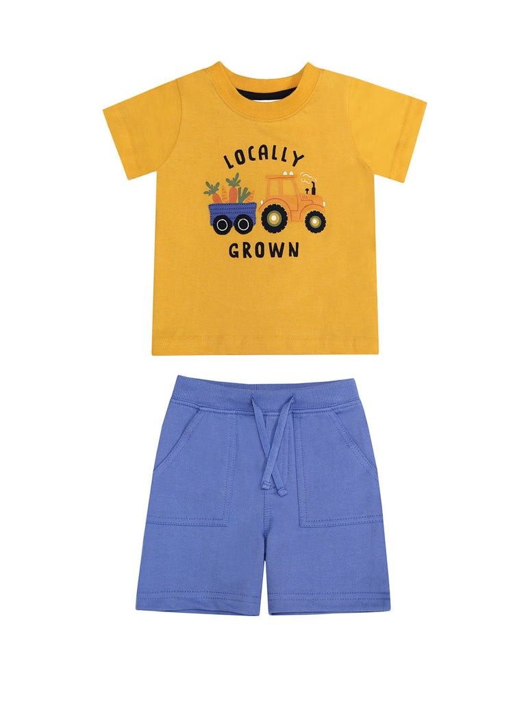 2 Piece Boys Locally Grown Shirt & Shorts