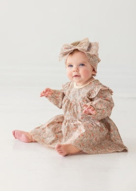 Mabel and Honey Girls Infants Toddlers Kids Juniors Emmaline Dress Flowers Floral 100% Cotton Back To School The Plaid Giraffe Children's Boutique