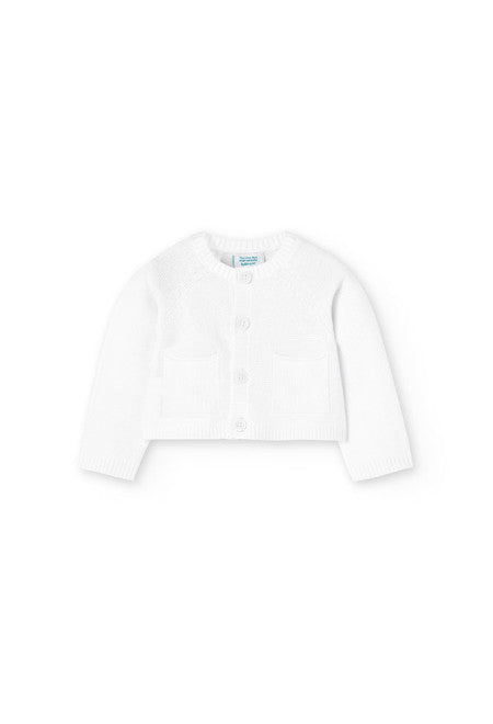 Boboli Girls Infants Toddlers Cardigan Sweater 100% Cotton The Plaid Giraffe Childrens Boutique