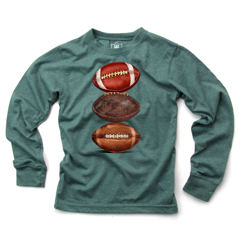 Wes and Willy Boys Infants Toddlers Kids Juniors Shirt Sports Football The Plaid Giraffe Children's Boutique